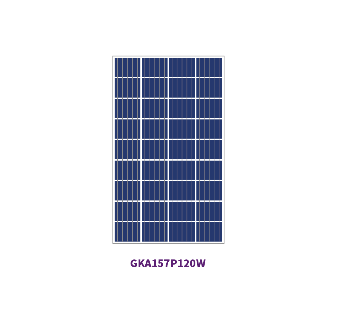 157mm بولي 36 خلية 100W الألواح الشمسية 