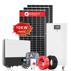 8KW نظام تخزين الطاقة الشمسية الهجين PV وحدة النظام الشمسي كيت مع بطارية الاستخدام المنزلي 5KW 10KW 12KW