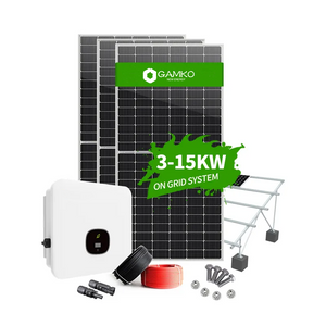 5KW على الشبكة مجموعة نظام الطاقة الشمسية الكهروضوئية للمنزل 3KW 6KW 8KW 